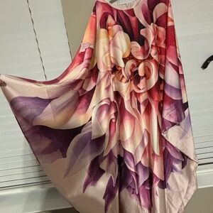 H&M Ramadan Modest Collection Satin Kaftan Dress NWT